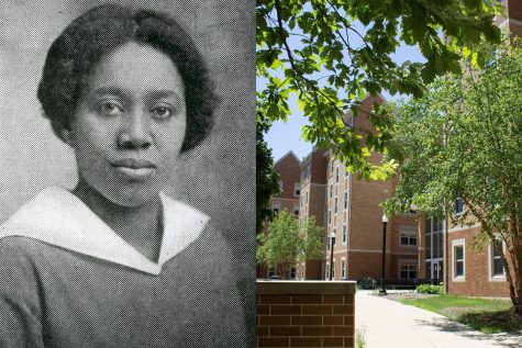 Fanny Ruth Patterson (left), NIUs first African American graduate, to be commemorated with the Fanny Ruth Patterson Complex (right).