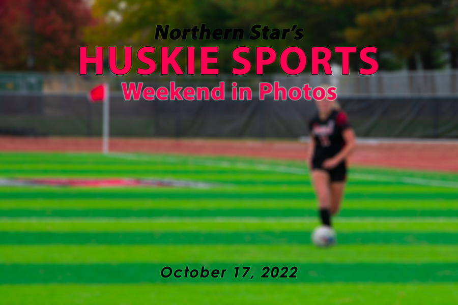Huskie sports a weekend in pictures graphic for October 17, 2022. (Sean Reed | Northern Star)