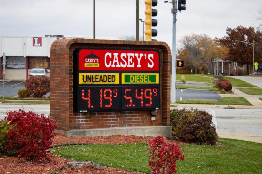 Casey’s Gas Station, 1001 N Annie Glidden Road, prices were $4.19 per gallon for unleaded and diesel was $5.49 per gallon on Oct. 31.