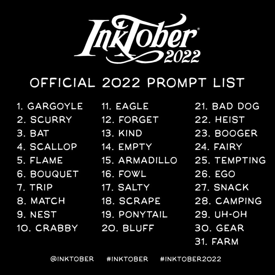Inktober+has+daily+art+prompts+for+the+month+of+October.