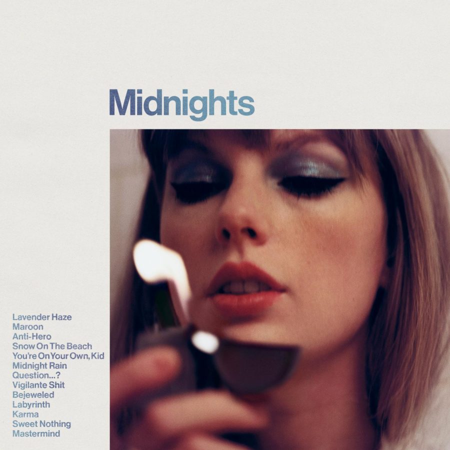 This image released by Republic Records shows Midnights by Taylor Swift. (Republic Records via AP)