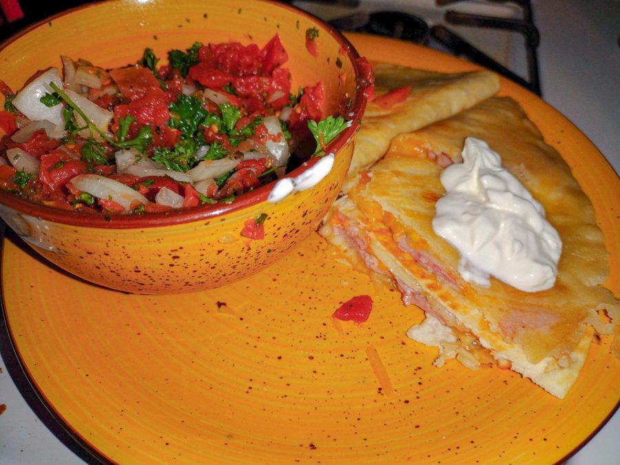 Quesadillas and Pico de Gallo are apart of Mexican cuisine and were seen as a treat in Caleb Johnsons, senior lifestyle writer, family. (Caleb Johnson | Northern Star)