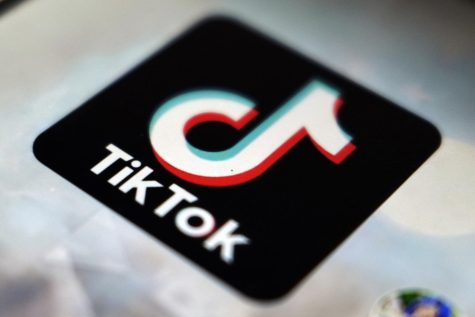 The TikTok app logo close-up on a screen. FBI and government officials are concerned about the security of the app and are looking into solutions. (AP Photo/Kiichiro Sato)