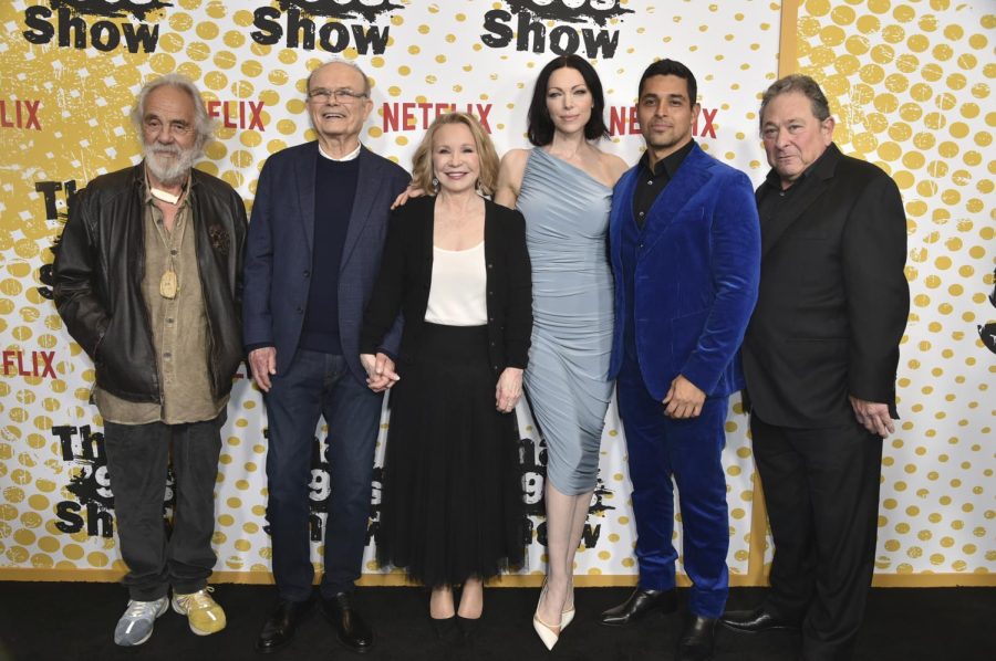 Cast members (from left) Tommy Chong, Kurtwood Smith, Debra Jo Rupp, Laura Prepon, Wilmer Valderrama and Don Star at the premiere of the series. 