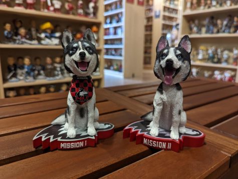 The Mission I bobblehead (left) joins the Mission II bobblehead released in August.