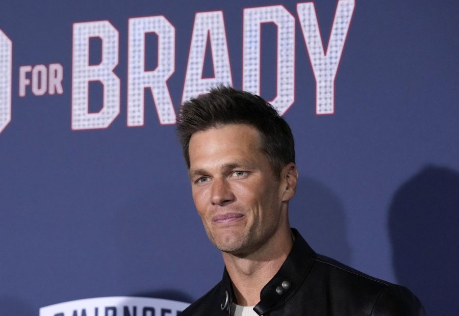 Former NFL quarterback Tom Brady, a cast member and producer of 80 for Brady, poses at the premiere of the film Jan. 31, at the Regency Village Theatre in Los Angeles. Brady announced his retirement from the NFL last week via an Instagram post. (Chris Pizzello/Invision/AP)