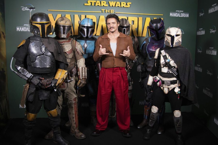 Pedro Pascal star of The Mandalorian on the red carpet premiere of season 3 of the show. 