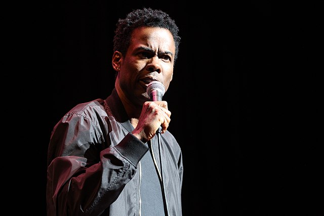 Chris Rock performing on stage at the Orpheum Theatre in 2017. When Chris Rock took the stage for his most recent special, Selective Outrage, he turned to punching down and stoking the flames of drama rather than actually telling jokes. 