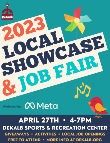 The DeKalb Chamber of Commerce is hosting a local showcase and job fair from 4 p.m. to 7 p.m. on April 27 at the DeKalb Sports & Recreation Center. 