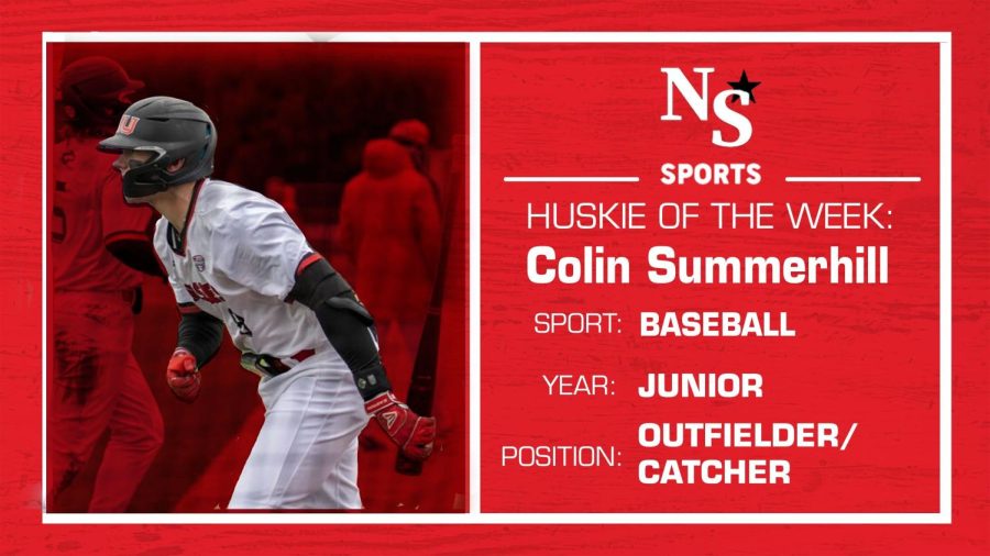 NIU+baseball+outfielder+and+catcher+Colin+Summerhill+had+seven+RBIs+including+a+grand+slam+which+earned+him+this+weeks+Huskie+of+the+Week.+%28Eddie+Miller+%7C+Northern+Star%29