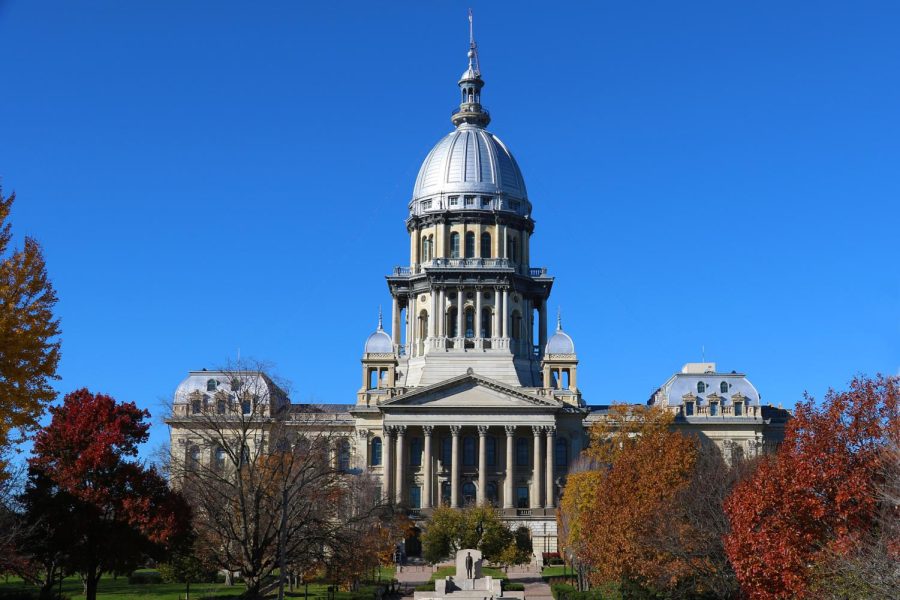 The Illinois Capitol Building sits in the sun. The SAFE-T Act, going into effect on Sept. 18, will eliminate cash bail in Illinois. (Getty Images)