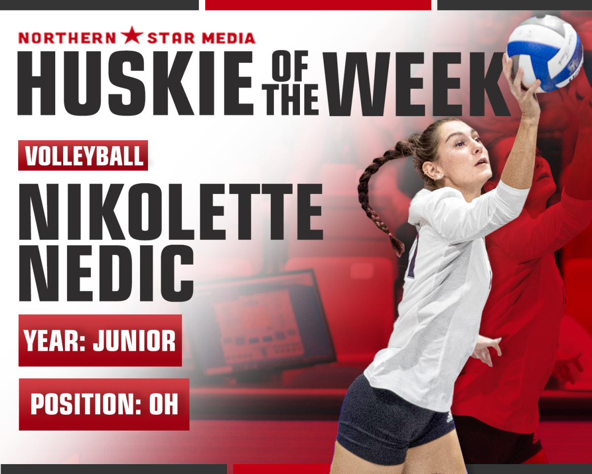 Junior+outside+hitter+Nikolette+Nedic+has+recorded+52+kills+in+her+last+three+matches+and+leads+the+Huskies+in+total+kills+with+96.+Her+weekend+performance+helped+her+secure+her+first+Huskie+of+the+Week+honor.
