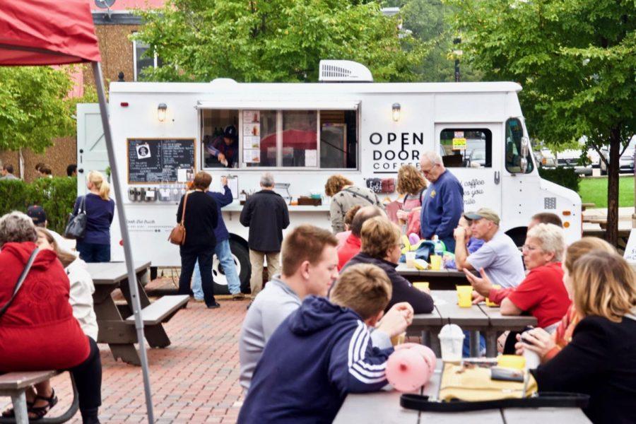 The Open Door Coffee Truck parks at the Taste of DeKalb. The Taste of DeKalb is one of the many fun events happening in DeKalb this weekend. (Northern Star File Photo)
