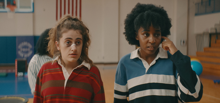 (From left) Rachel Sennott and Ayo Edebiri in a scene from the film Bottoms. The movie is a coming-of-age that mimics Mean Girls and Superbad. (AP newsroom)