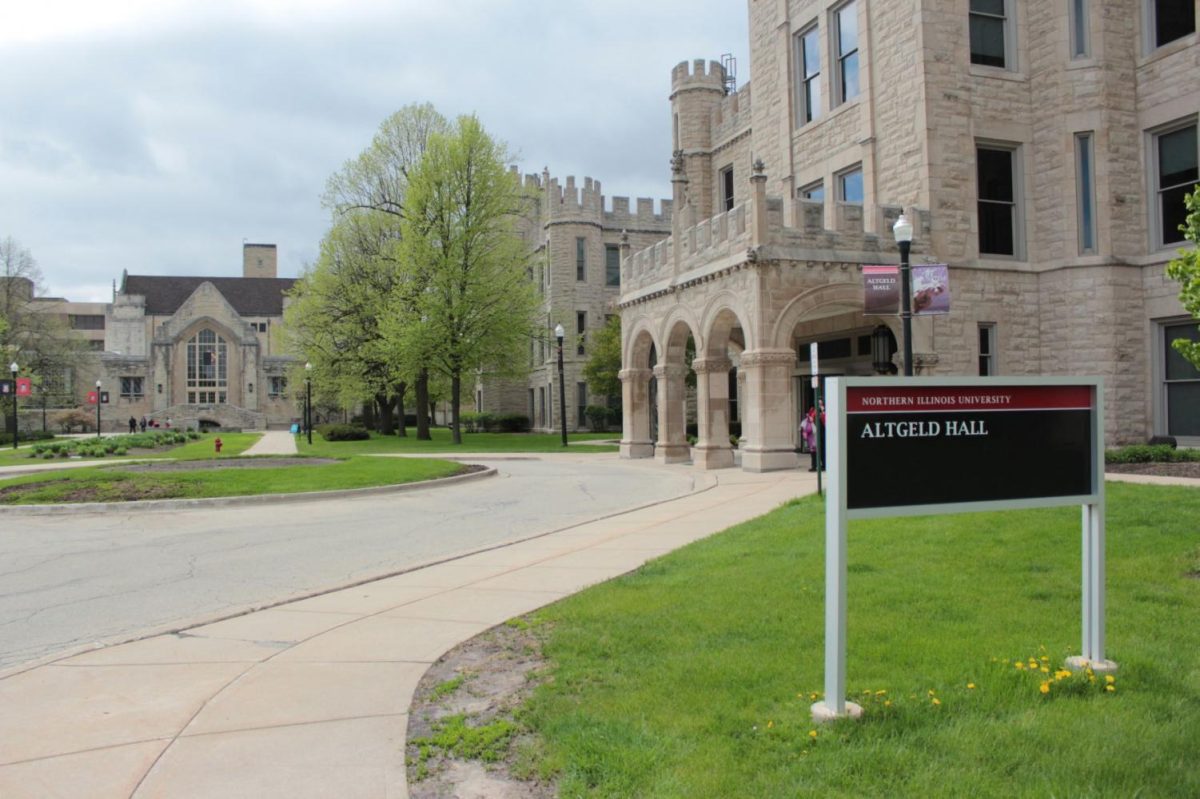 Altgeld+Hall%2C+the+meeting+place+for+University+Council%2C+sits+under+a+cloudy+sky.+Tim+Paquette%2C+director+of+Counseling+and+Consultation+Services%2C+and+Kelly+Olson%2C+associate+vice+president+for+Student+Development+and+dean+of+students%2C+discussed+the+progress+of+the+mental+health+early+action+act+on+campus+update.+%28Northern+Star+File+Photo%29