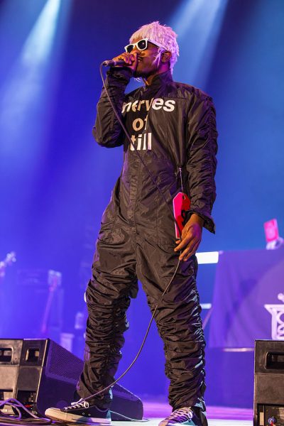 Rapper André 3000 performing on stage at the RocknHeim Rock Festival. His new album New Blue Sun is his first album in 20 years. (Wikimedia Commons)