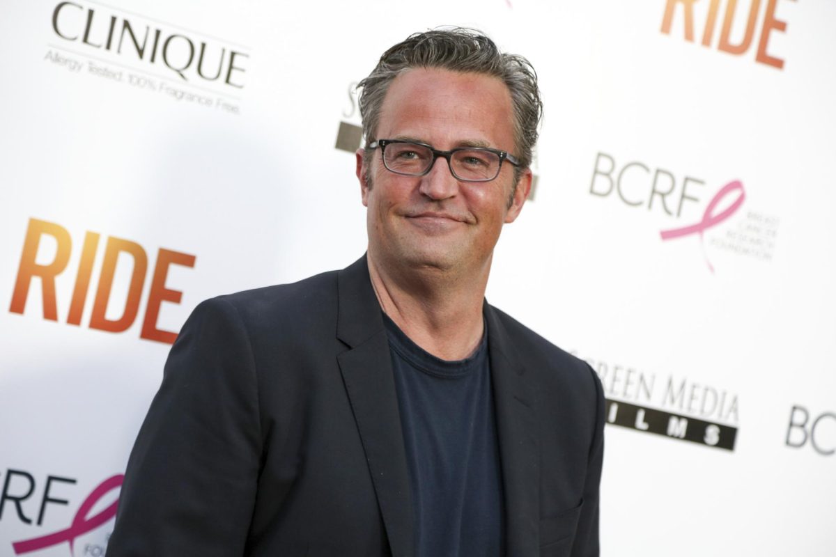 Actor Matthew Perry poses at the premiere for Ride. Perry died at the age of 54 and was most known for his role as Chandler Bing on the show Friends. (Rich Fury/Invision/AP, File)