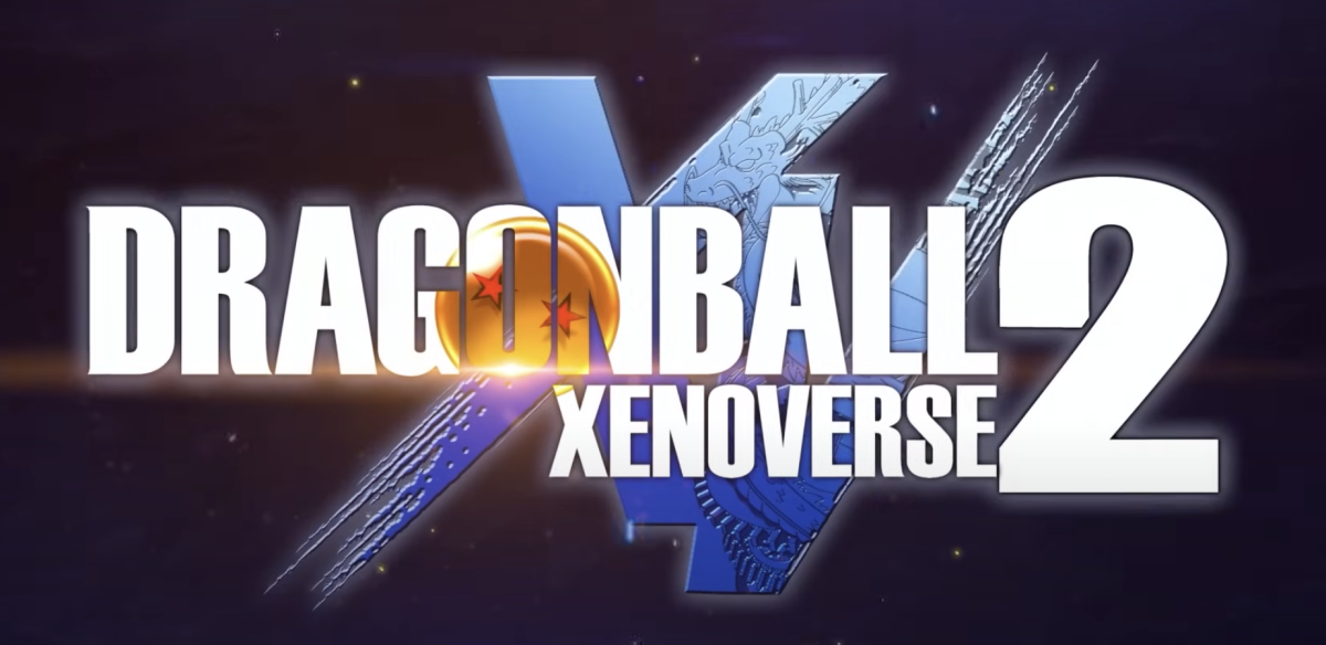 The title art for the game Dragon Ball Xenoverse 2 depicts a gold ball with two red stars inside white lettering. The game recently got an update that includes a new battle mode and tournament. (Courtesy of YouTube)