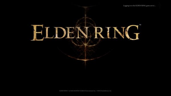 The words Elden Ring sit on a black screen, on the title screen of the game Elden Ring. A large DLC package for Elden Ring was announced Feb. 21. (Jonathan Shelby | Northern Star)