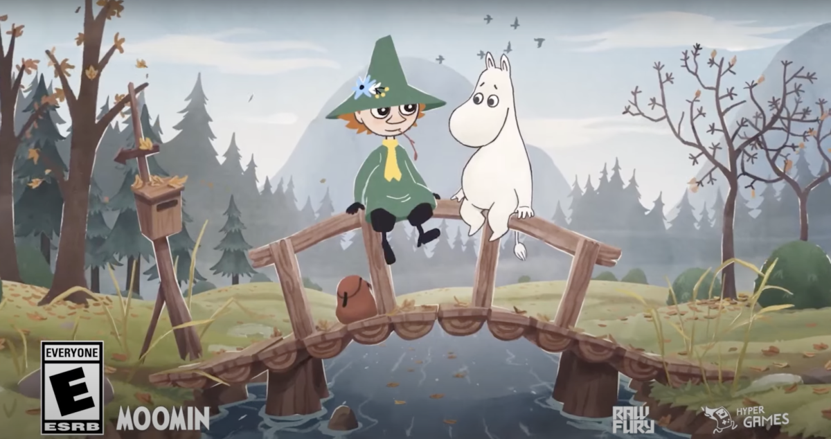 Game+characters+Snufkin+and+Moomin+sit+next+to+each+other+on+a+wooden+bridge.+%E2%80%9CSnufkin%3A+Melody+of+Moominvalley%E2%80%9D+is+a+new+game+released+on+March+7+which+is+available+to+play+on+Steam+and+Nintendo+Switch.+%28Courtesy+of+YouTube%29