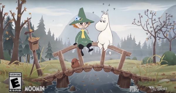 Game characters Snufkin and Moomin sit next to each other on a wooden bridge. “Snufkin: Melody of Moominvalley” is a new game released on March 7 which is available to play on Steam and Nintendo Switch. (Courtesy of YouTube)