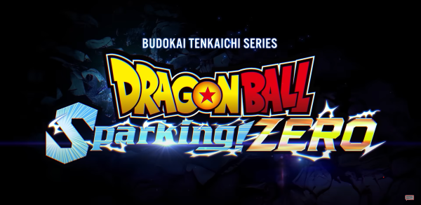 The words Dragon Ball Sparking Zero sit in front of a black background. Gameplay for Sparking Zero, the newest Dragon Ball game, was released on March 20. (Bandai Namco Entertainment Inc. under Fair Use)