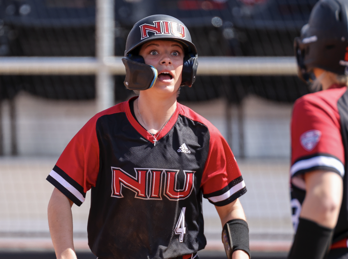 Junior+middle+infielder%2Foutfielder+Jenna+Turner+walks+back+to+the+dugout+March+3+against+Western+Kentucky+University.+Turner+had+2+RBIs+Friday+as+NIU+lost+to+College+of+the+Holy+Cross+and+University+of+Montana.+%28Courtesy+of+Wyatt+Richardson%29