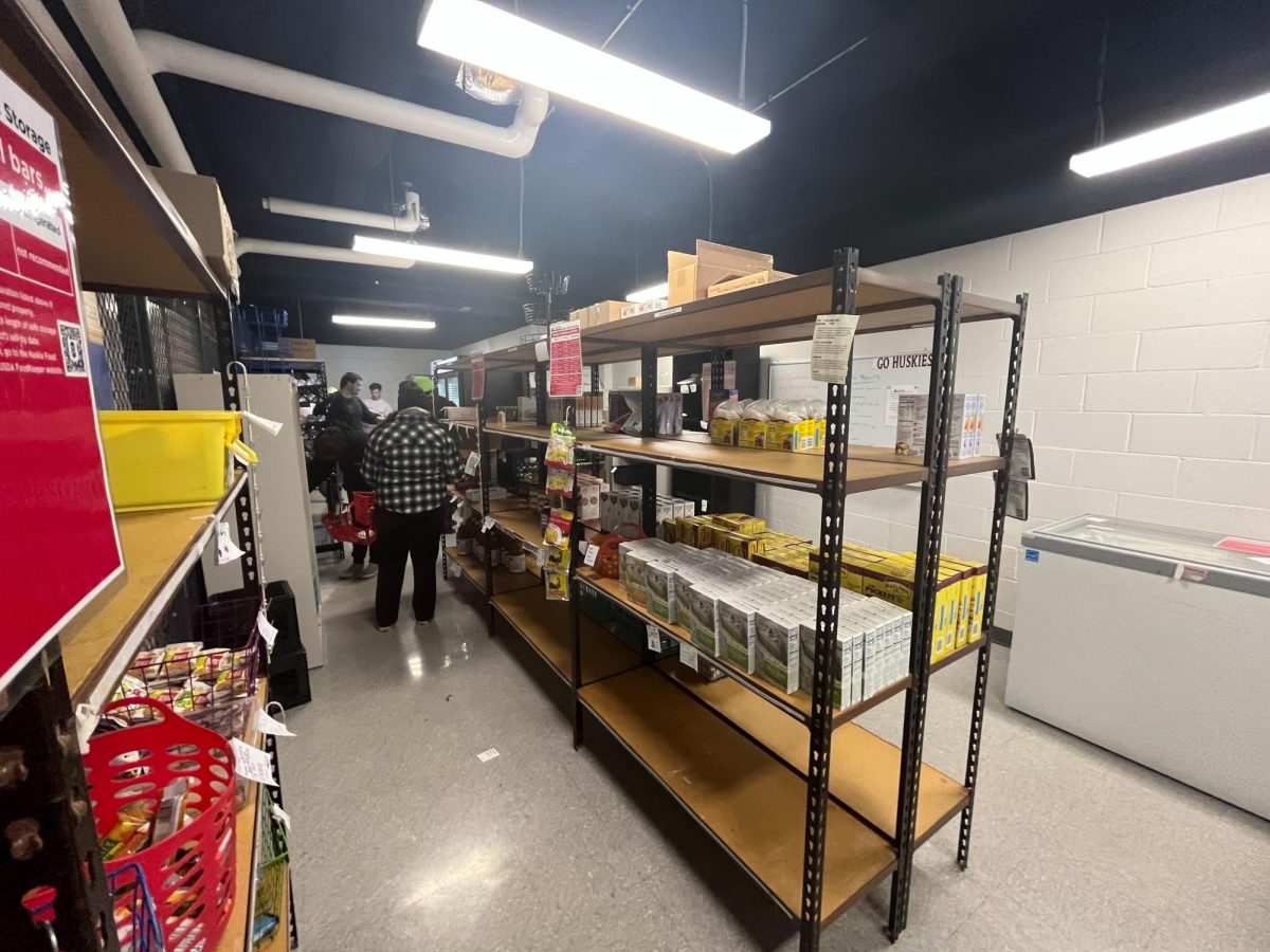The+aisles+of+the+Huskie+Food+Pantry+sit+full+of+food.+The+Huskie+Food+Pantry+offers+free+food+for+NIU+students+on+Wednesdays+and+Thursdays.+%28Sofia+Didenko+%7C+Northern+Star%29