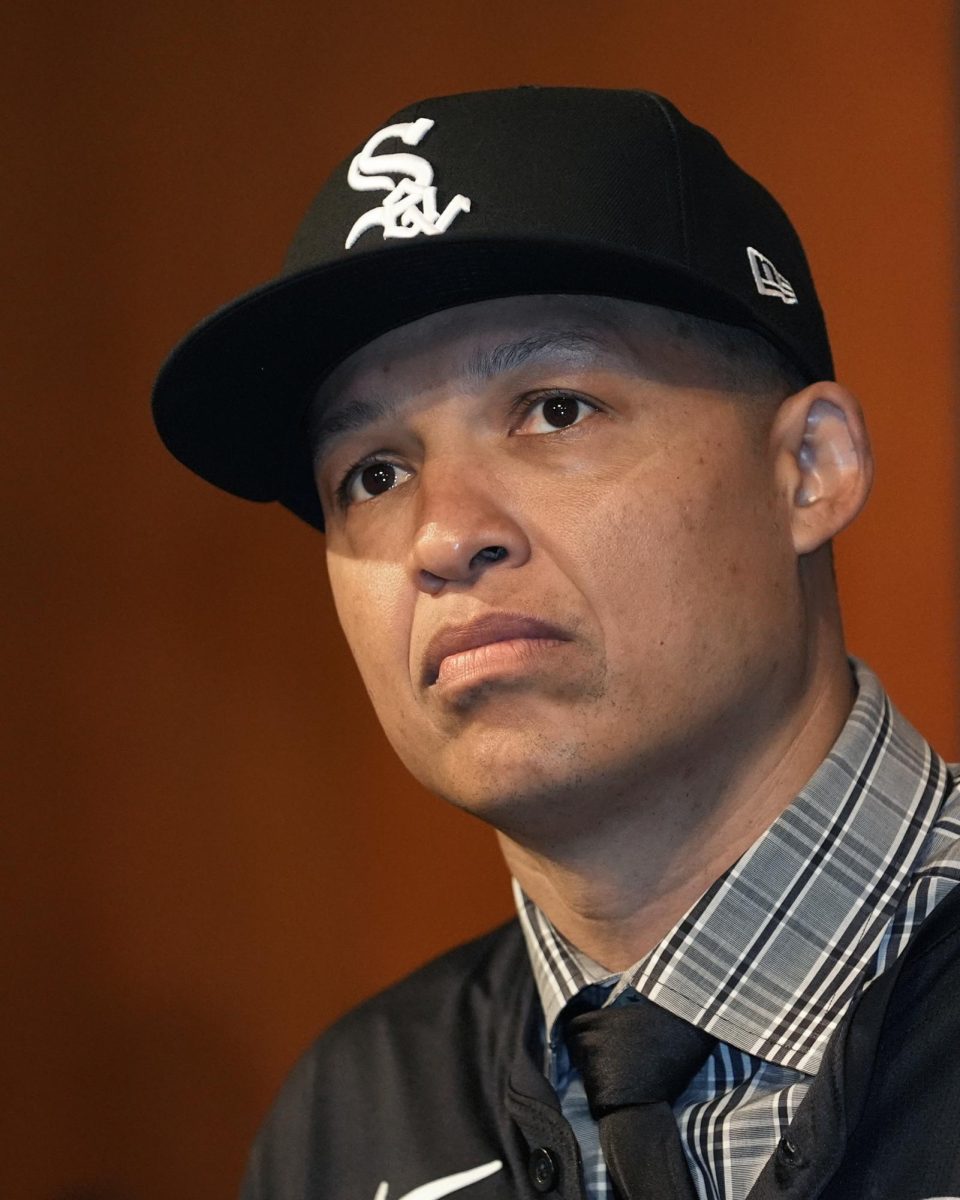 Chicago White Sox's new manager Will Venable listens to a question during a press conference on Nov. 8 in Chicago. Sports Reporter Joseph Segreti breaks down which free agent signings and trades could help the White Sox bounce back in 2025. (Charles Rex Arbogast | AP Photo)