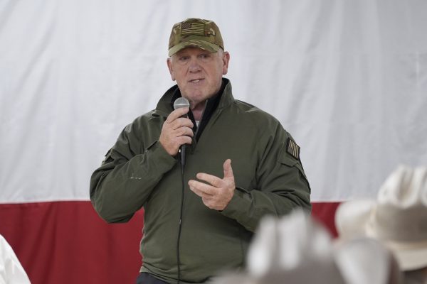 President-elect Donald Trump's appointed "border czar" Tom Homan speaks to state troopers Nov. 26. Opinion Editor Lucy Atkinson believes Homan is among Trump's selections for White House officials which are a cause of concern. (AP Photo/Eric Gay)