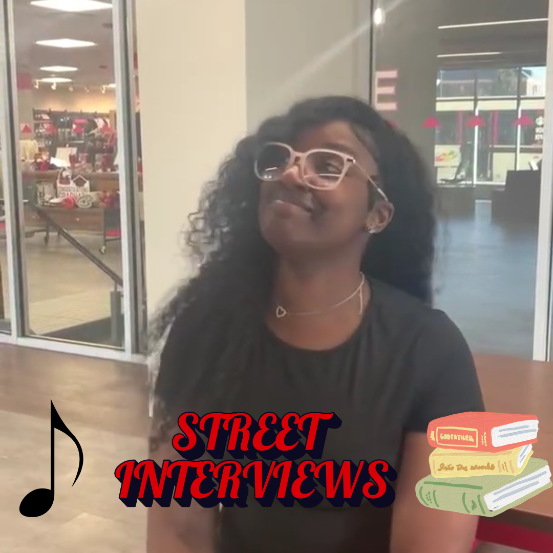 Keyondra Muhammad, a junior psychology major, responds to a street interviews prompt. What do you do for self-care? (Northern Star Graphic)