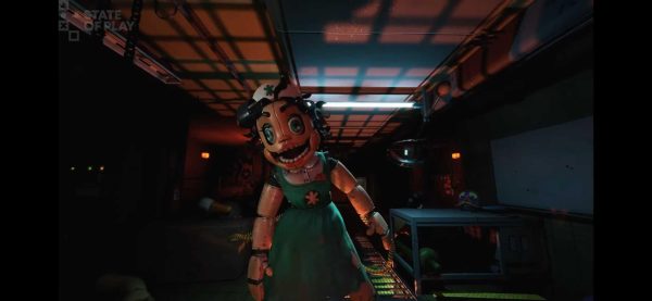 A new animatronic from the upcoming
"Five Nights at Freddy's Secret of
the Mimic" game is depicted. PlayStation unveiled new games during their "State of Play". (PlayStation under Fair Use) 