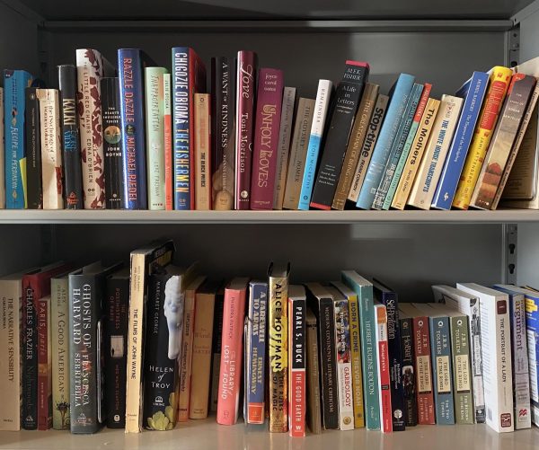 A shelf displays an assortment of books. Copy Editor Rachael Swinson recommends six new books releasing this fall. (Brynn Krug | Northern Star)