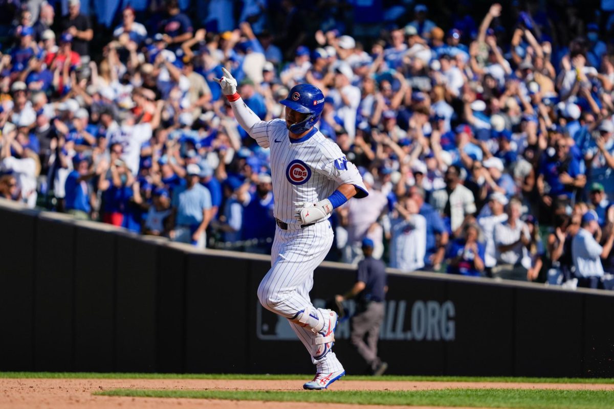 Chicago Cubs outfielder Seiya Suzuki (27) rounds the bases after hitting a solo home run in the fifth inning against the San Diego Padres during game one of the Wildcard series. Sports Reporter Logan Whittington shares why each time in the 2025 Major League Baseball playoffs could make a run for the World Series. (Reuters | David Banks)