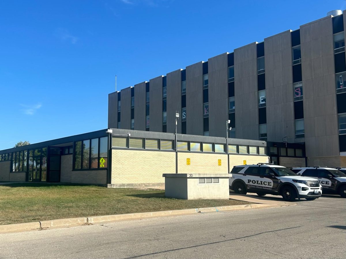 The NIU Department of Police and Public Safety sits on a clear day. The NIU Department of Police and Public Safety plans to begin interviewing candidates for the new Chief of Police soon, with a final decision slated for no later than Jan. 1. (Austin Lamb | Northern Star)