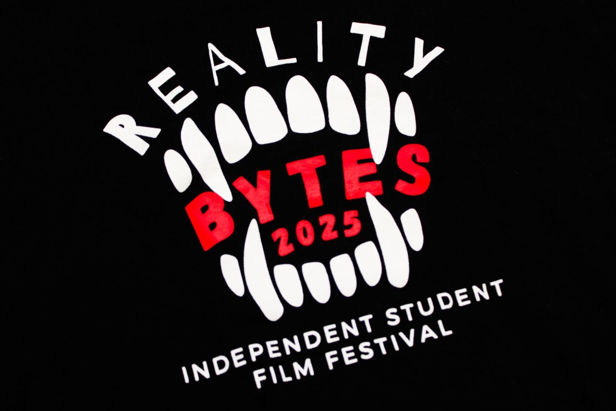 The Reality Bytes 2025 logo is printed on a black background. After 20 years of the department of communication’s international student film festival, Reality Bytes is now indefinitely paused. (Ethan Rodriguez | Northern Star)
