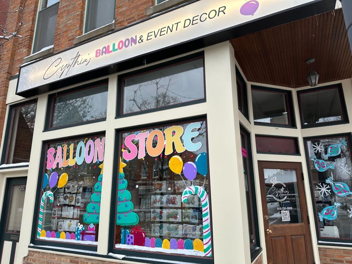 Cynthia’s Balloon and Event Decor, located at 302 E. Lincoln Highway, sits open Tuesday. Cynthia’s Balloon and Event Decor has operated in DeKalb for six years. (Austin Lamb | Northern Star)