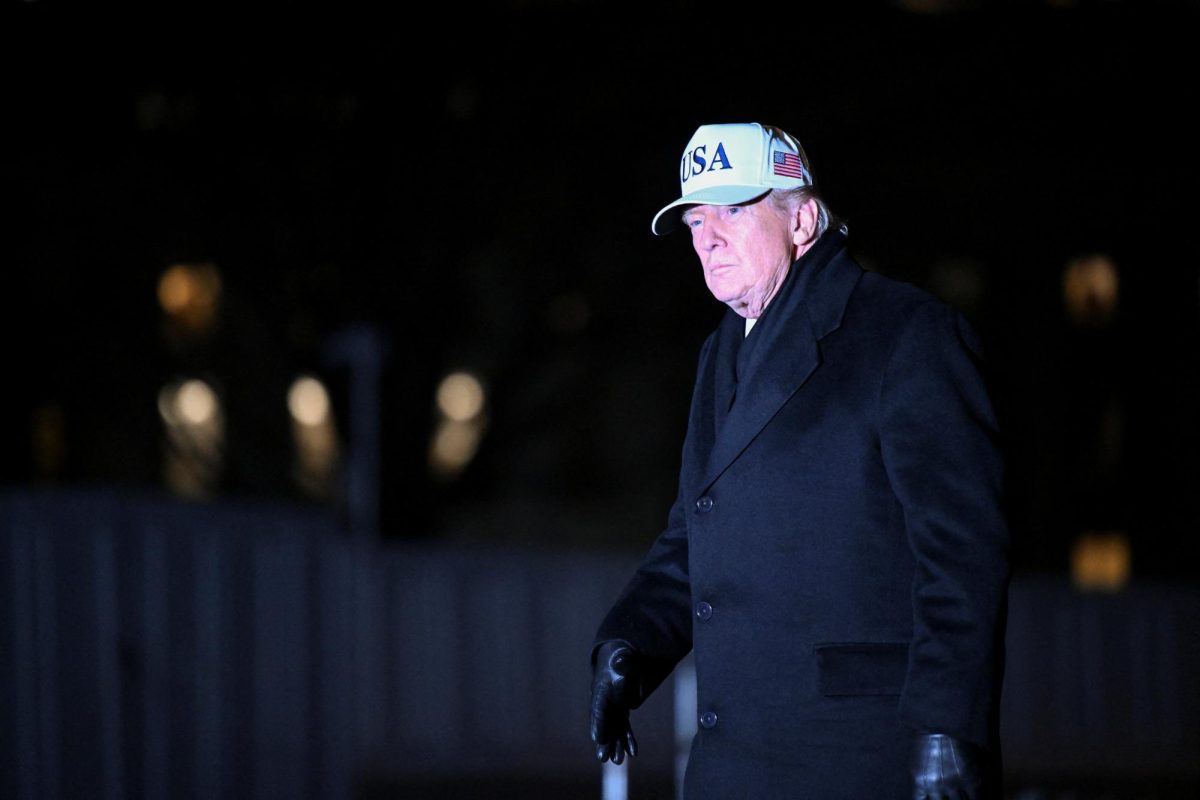 U.S. President Donald Trump walks upon arrival on the South Lawn of the White House on Jan. 27. Opinion columnist Santiago Montanez Bertoletti believes Trump is making history; as an immature and ineffective leader and companion to U.S. allies. (REUTERS | Annabelle Gordon)