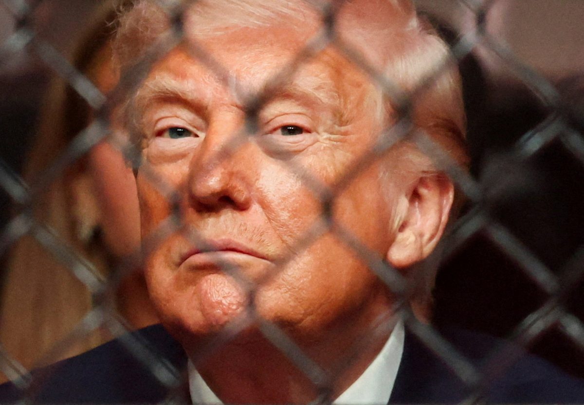 President Donald Trump is photographed Saturday at UFC 327. Opinion Columnist Santiago Montañez Bertoletti believes Trump's behavior in the last few months has been extremely childish. (REUTERS | Kevin Lamarque)