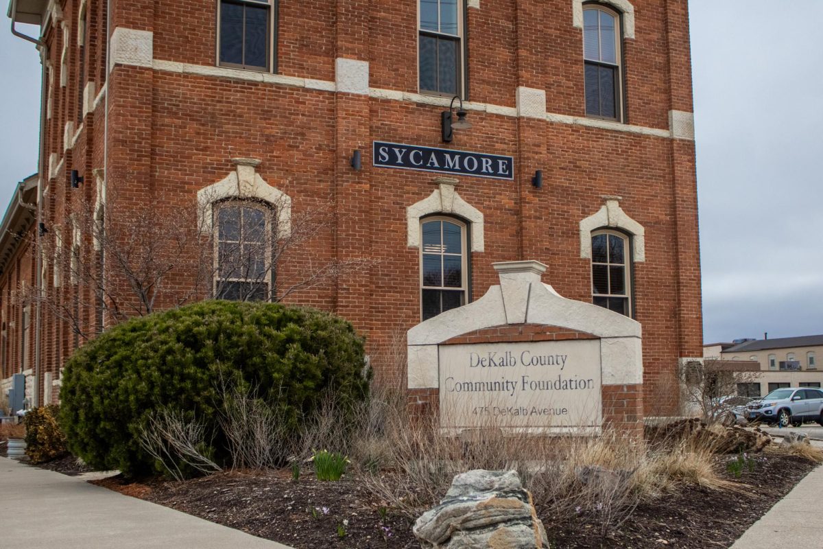 The DeKalb County Community Foundation sits at 475 DeKalb Ave. in Sycamore. The Jim Rhoades Scholarship was founded in March in memory of DeKalb Police Officer Jim Rhoades and to help DeKalb High School Student students pursuing careers in law enforcement. (Ethan Rodriguez | Northern Star)