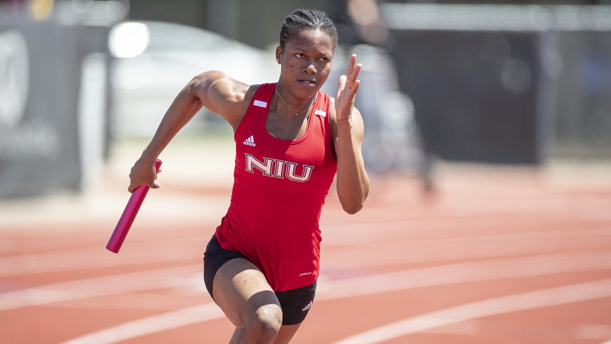 NIU sophomore Esther Momalife competes at the Huskie Classic on May 3, Momalife placed second in the 100-meter dash and third in the 200-meter dash during the Huskie Classico on Saturday. (Courtesy of NIU Athletics)